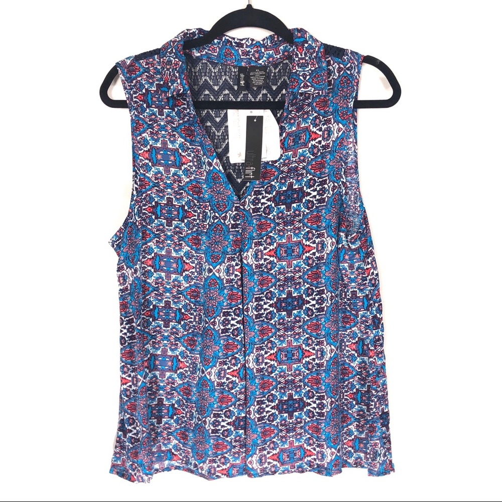 Sleeveless lightweight TOP Ultaflirt Junior fits 36-38" New V-neck xl Junior